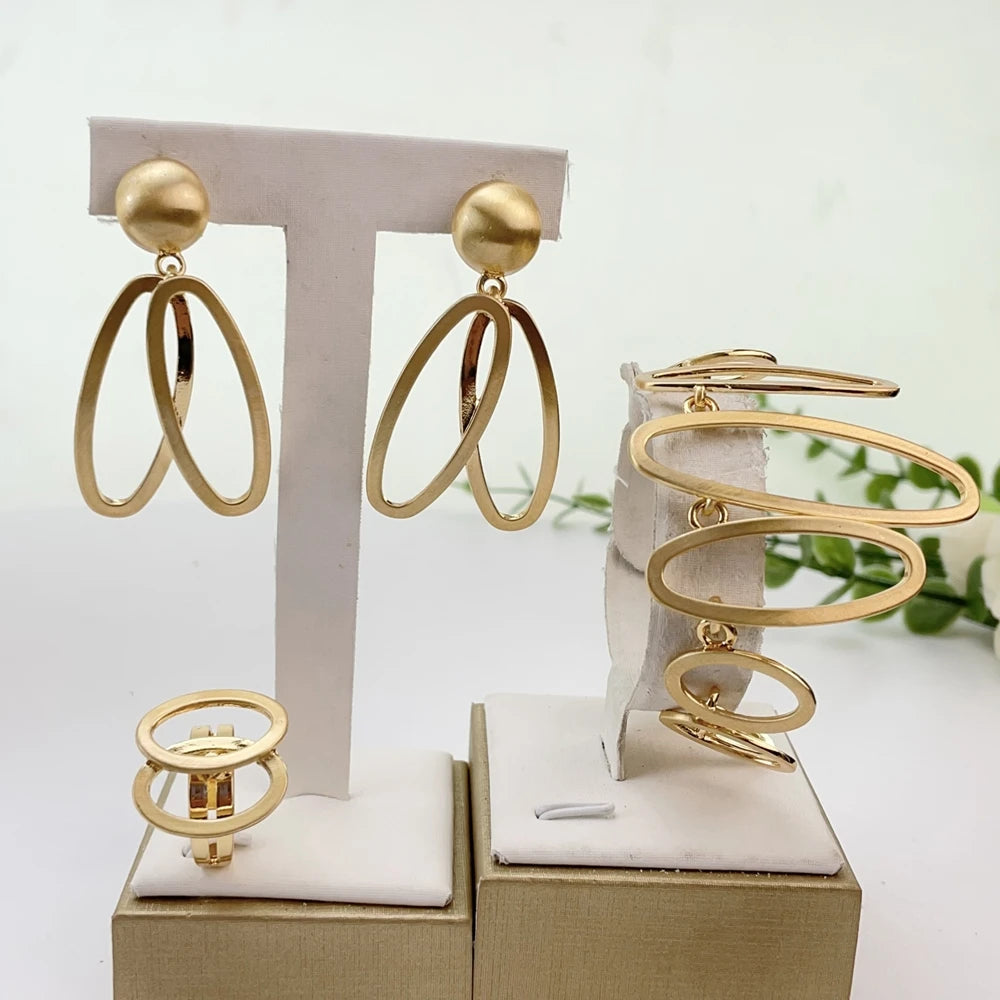 Brazilian Jewelry Sets Beautiful Simple Jewelry Bridal Jewelry for Women Wedding Gift FHK29639