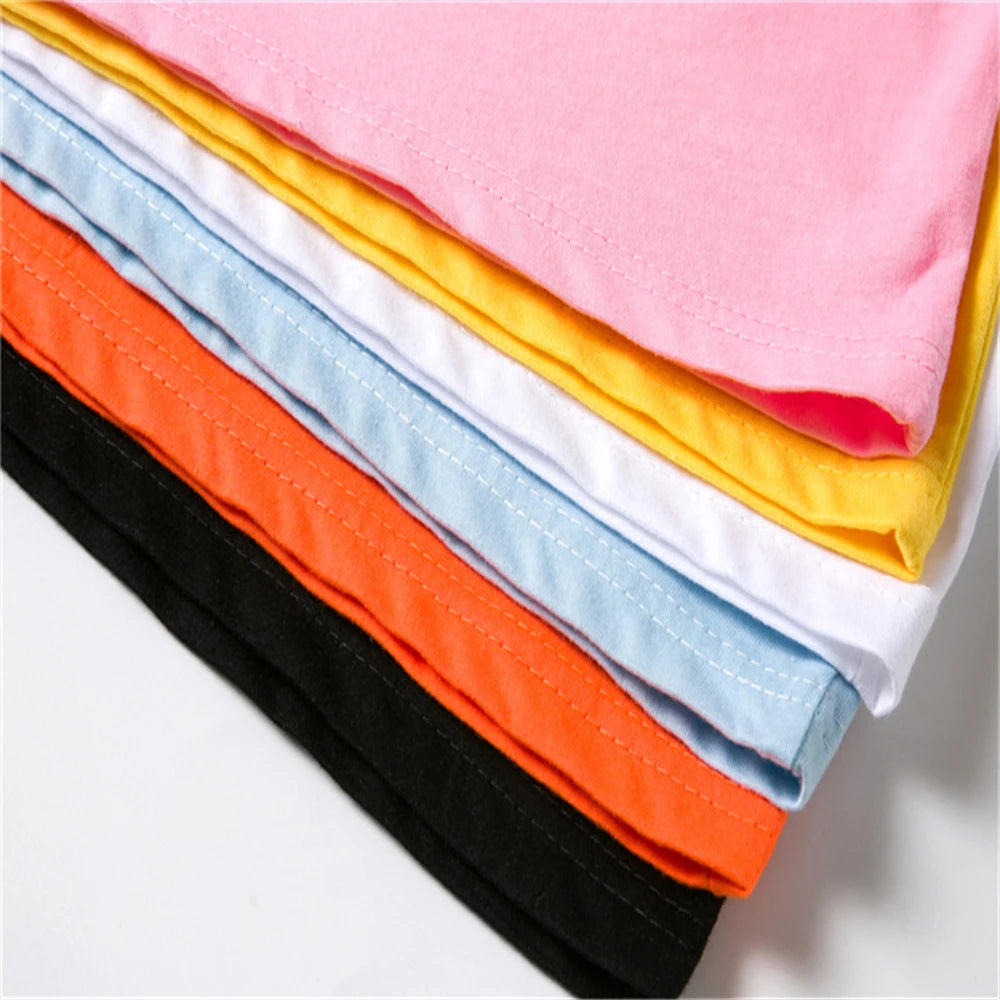 Child T-shirt Summer Short Sleeve Print Children Age 3-12 Girls Boy Set White Black Tshirt+Shorts 2pcs Leisure Fashion Kids Set