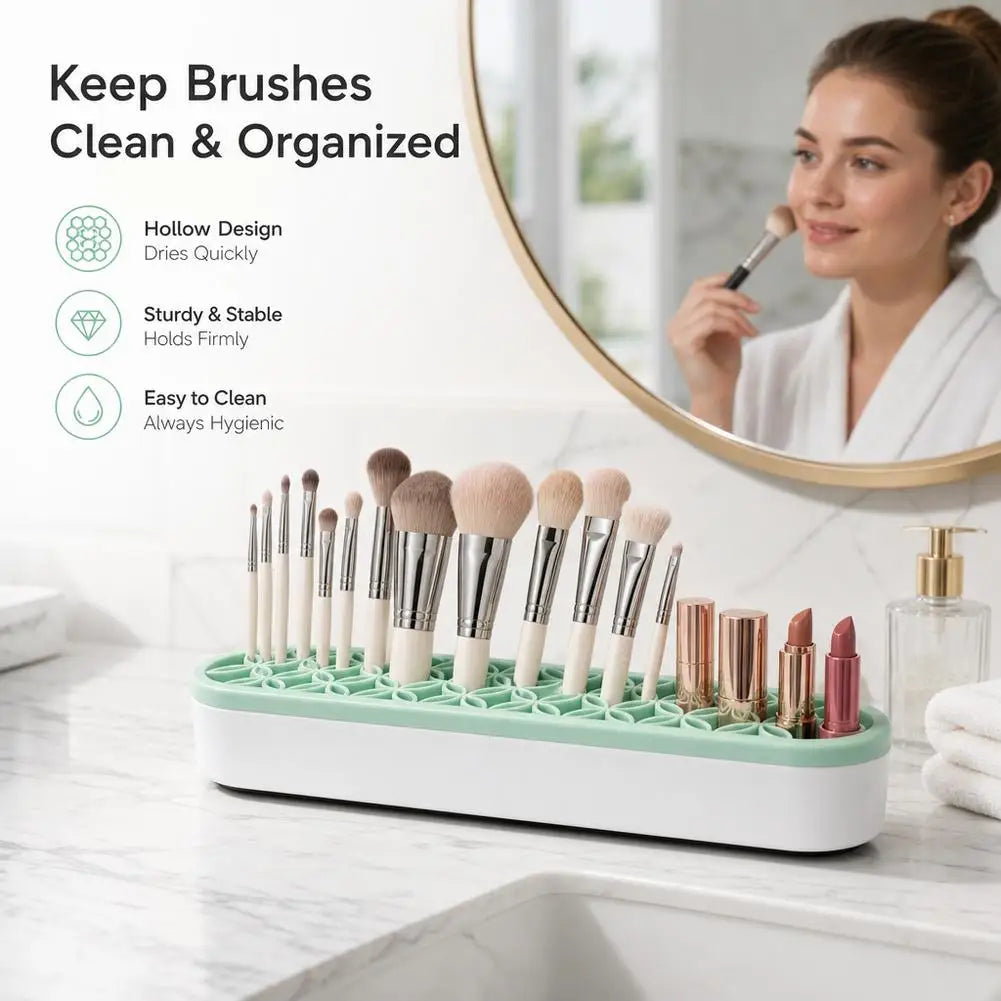 Premium Pinselhalter & Kosmetik-Organizer