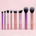 8pcs multi-color long tube makeup brush set +4pcs pink boxed beauty eggs +1pc pink storage bag,Suitable as a gift for friends
