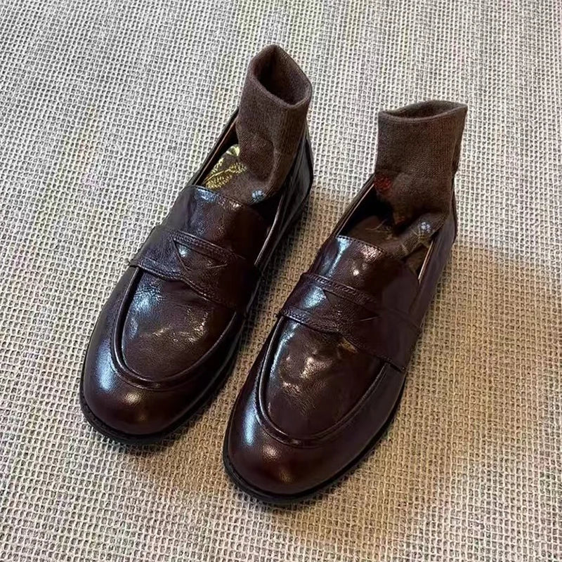 Women Flats Loafers Shoes Trend Work Leather Shoes New Sneaker Woman Fashion Walking Sport Shoes Comfort Casual Mujer Zapatos