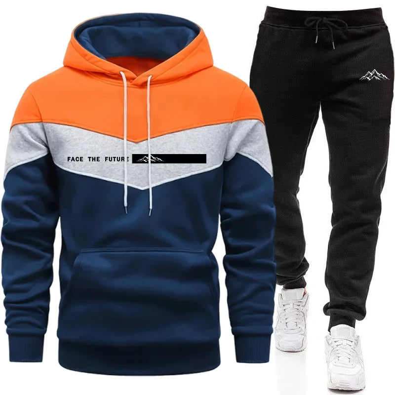 Tracksuit for Man Casual Hooded Sweatshirt Outdoors Sports Jogging Men's Clothing AutumnWinter Single Mix and Match Hoodie Pants