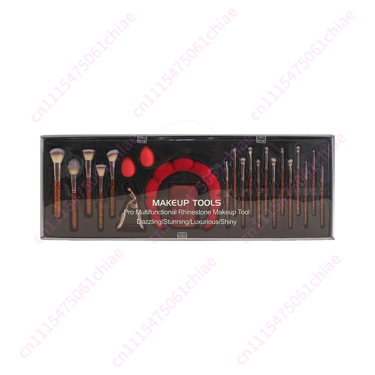 Professional 23pcs Crystal Diamond Makeup Brush Set Rhinestone MakeupBrush Set Gifts for Woman Unique Bling Glam Makeup Brushes