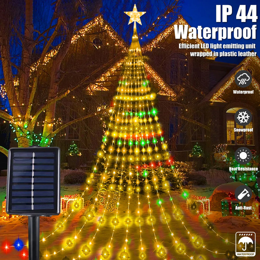 Christmas Decoration Solar String Lights 2/3M LED Star Fairy Lights Outdoor Waterproof Garden Decor Light for Wedding Holiday