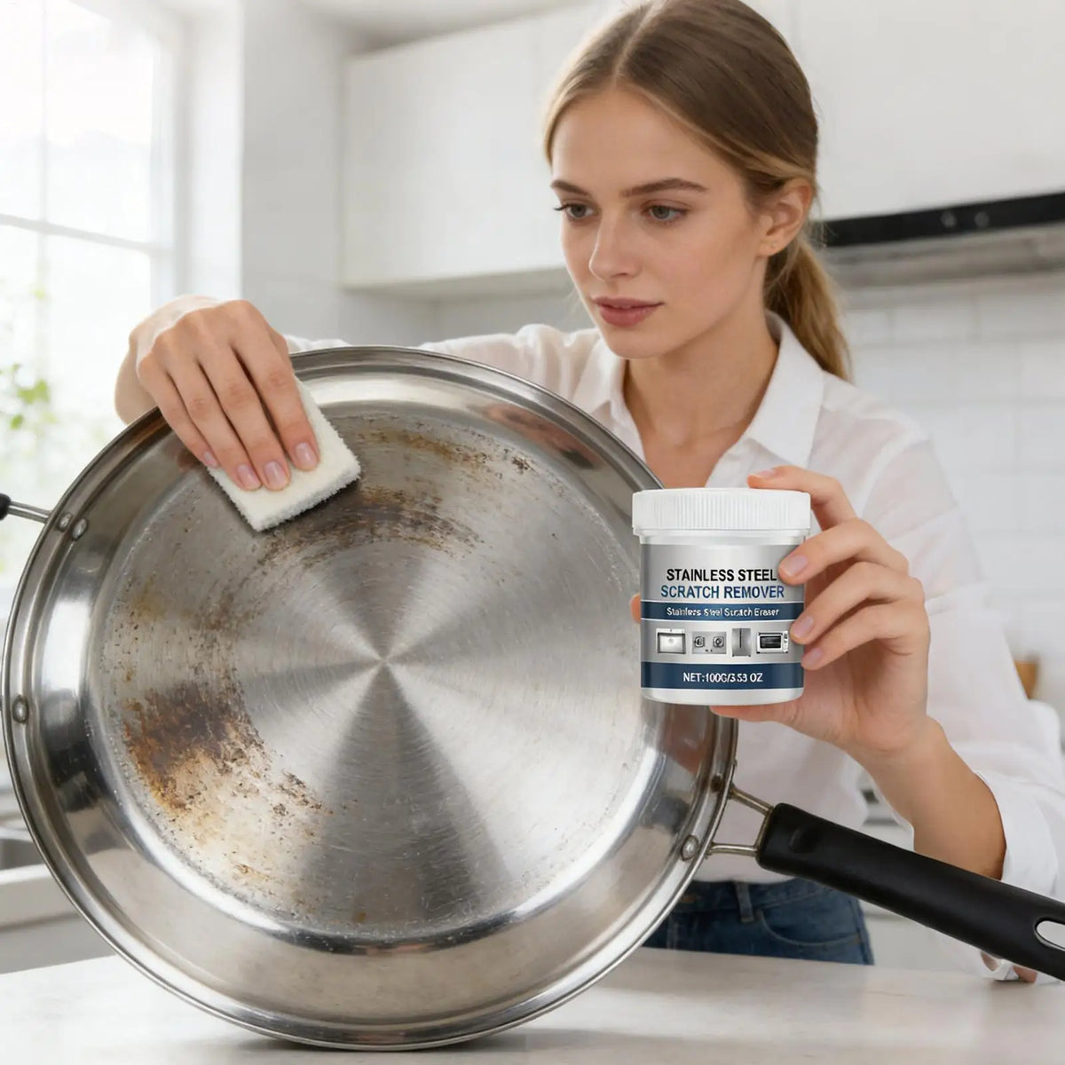 👉 Premium Edelstahl-Polierpaste für die Küche