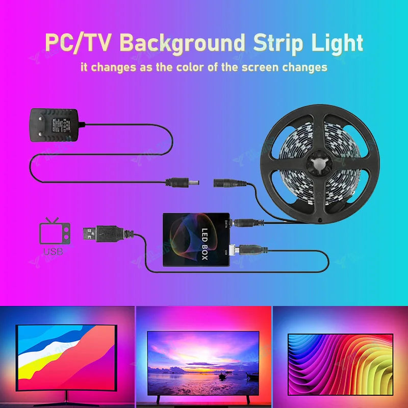 👉 Immersiver RGBIC TV & PC LED-Hintergrundstreifen