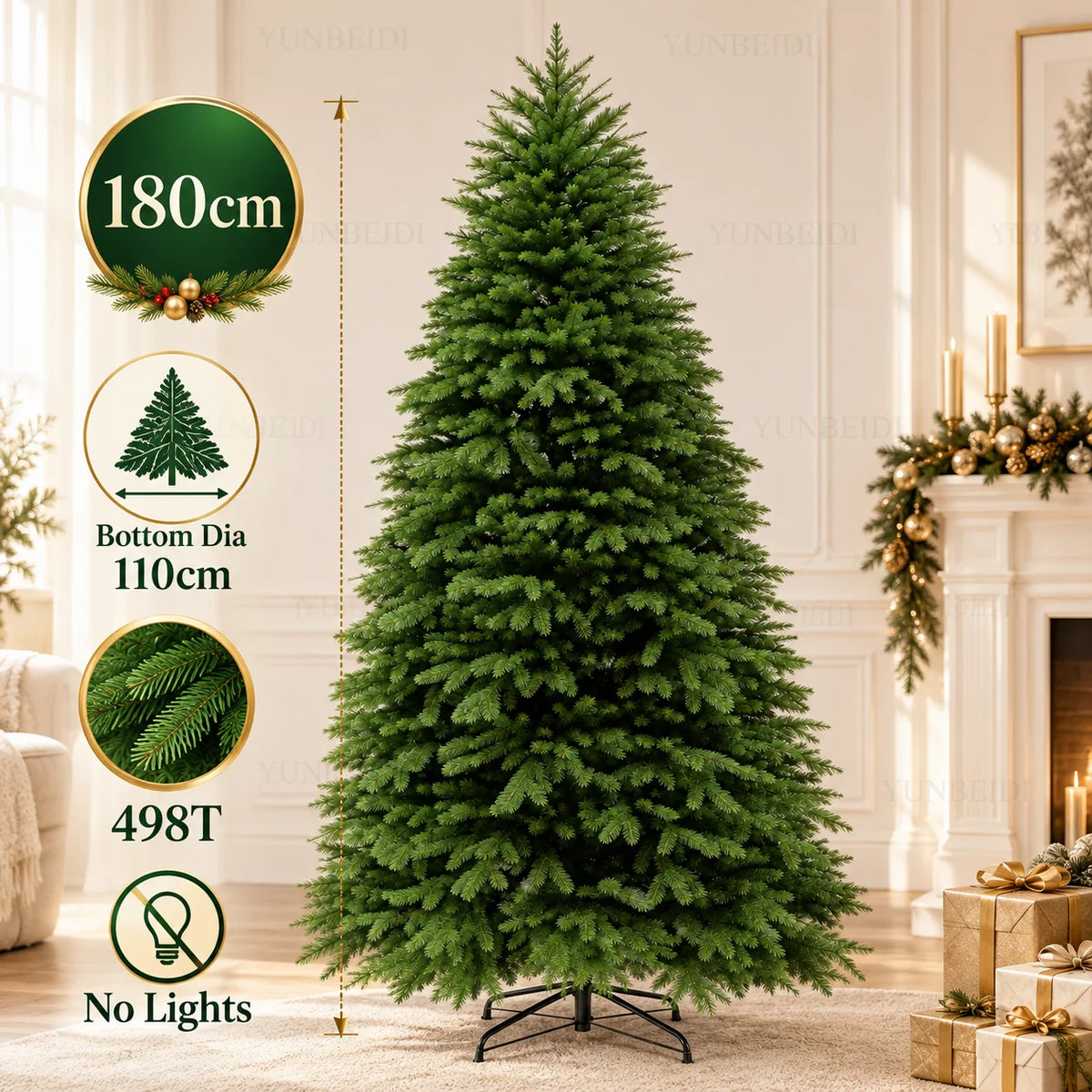 Königlicher Nordmann-Weihnachtsbaum – 100% PE Real-Touch