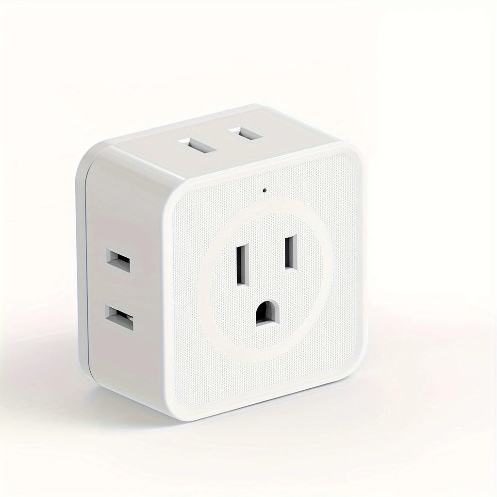 US Plug Wall Outlet Expander Multi Outlet Extender with 5AC Outlets,Small Electrical Outlet Splitter for Travel Home Office Dorm