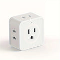 US Plug Wall Outlet Expander Multi Outlet Extender with 5AC Outlets,Small Electrical Outlet Splitter for Travel Home Office Dorm