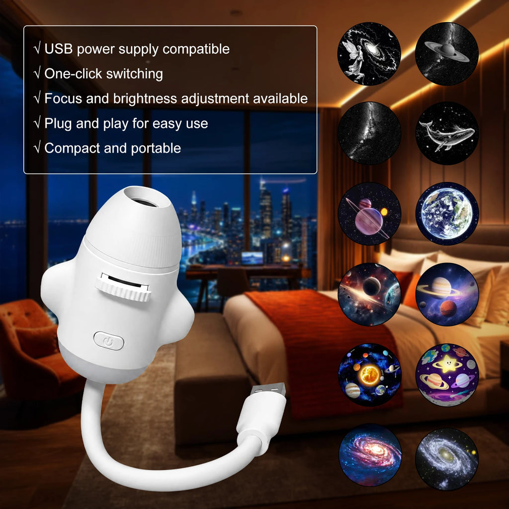 👉 Ambiente LED USB-Projektionslampe für Räume