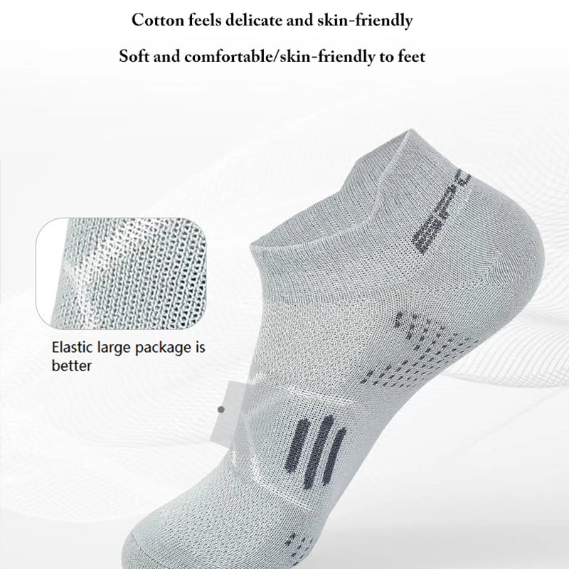 3Pairs/Lot Running Socks Men Woman Basketball Breathable Anti Slip Sport Fitness Cycling Walking Cotton Athletic No Sweat Sock