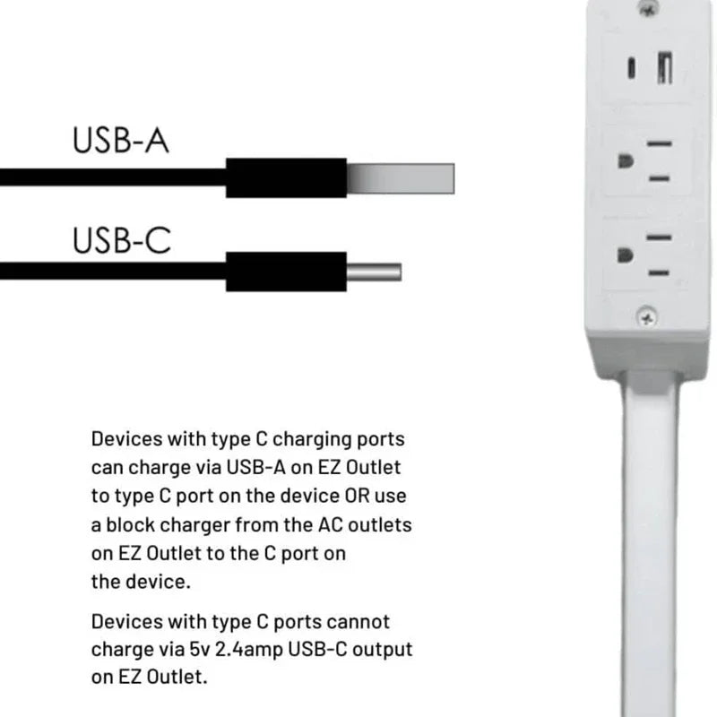 Rotates 180° Electrical Outlet Extender Adjustable Length Extension Cable US Plug Home Wall Desktop Ground Electric Socket