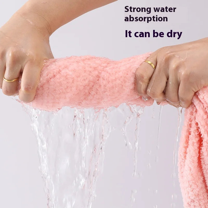 Thickened Warm Bathrobe Women's Shower Bathrobe Bath Towel Adult Student Pajamas Wearable Wrappable Sleeping Gown Girl Sleepwear
