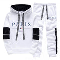 Men's Tracksuit 2 Pcs Sets Print Casual Hooded Sweatshirts Outdoors Sports Jogging Clothing Classic Fashion Single Hoodie Pants