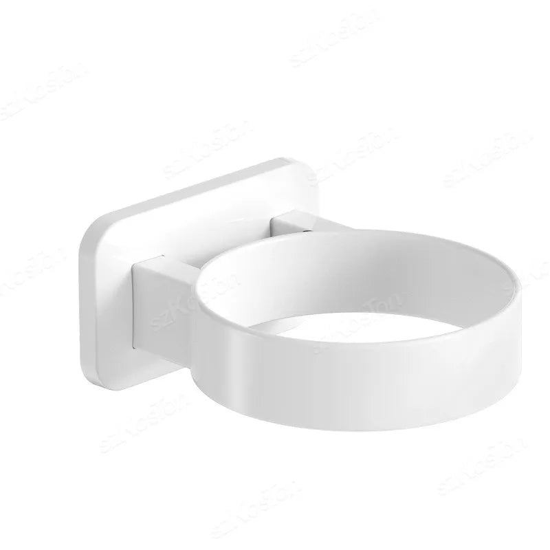 Bathroom Shelf Storage Wall-mounted Hair Dryer Holder Rack Organizer Hairdryer Bathroom Accessories Organization Punch-free