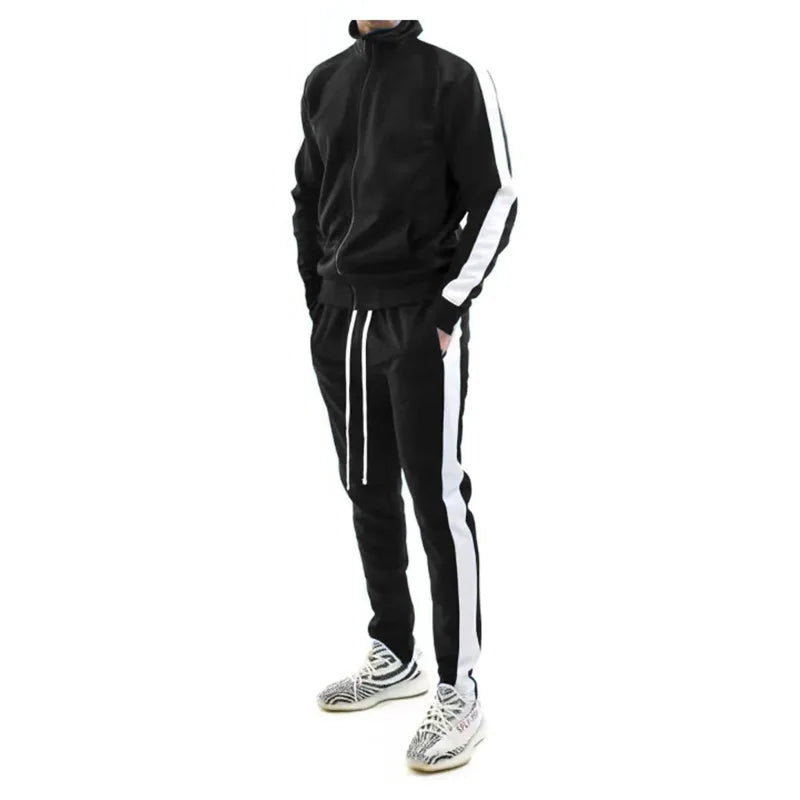 New Men's Tracksuit Men Hooded 2 Piece Set Autumn Winter Youth Trendy Streetwear Casual Sports Sweat Outfit Fashion Men Clothing