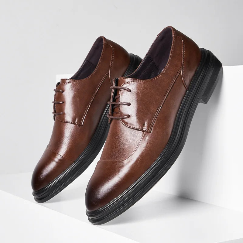 Handmade Mens Oxford Shoes Grey Leather Brogue Men's Dress Shoes Classic Business Formal Shoes for Man Wedding Zapatillas Hombre