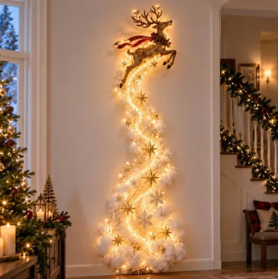Leuchtende Weihnachts-Wanddekoration – Magische LED-Festbeleuchtung