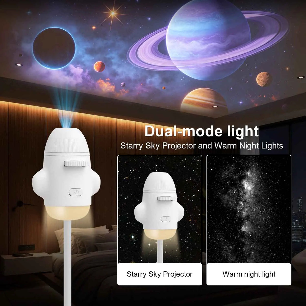 👉 Ambiente LED USB-Projektionslampe für Räume