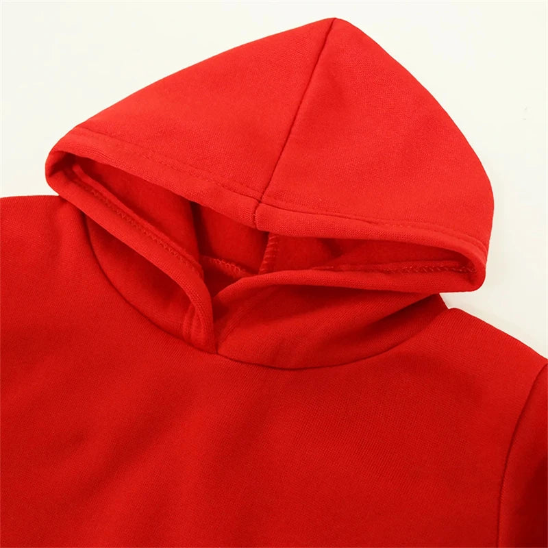 Kids' Hooded Sweatshirt for Boys & Girls Aged 3-12 | Multi-Color in Red, Pink, White & Black | Casual Versatile Kids' Top & Coat