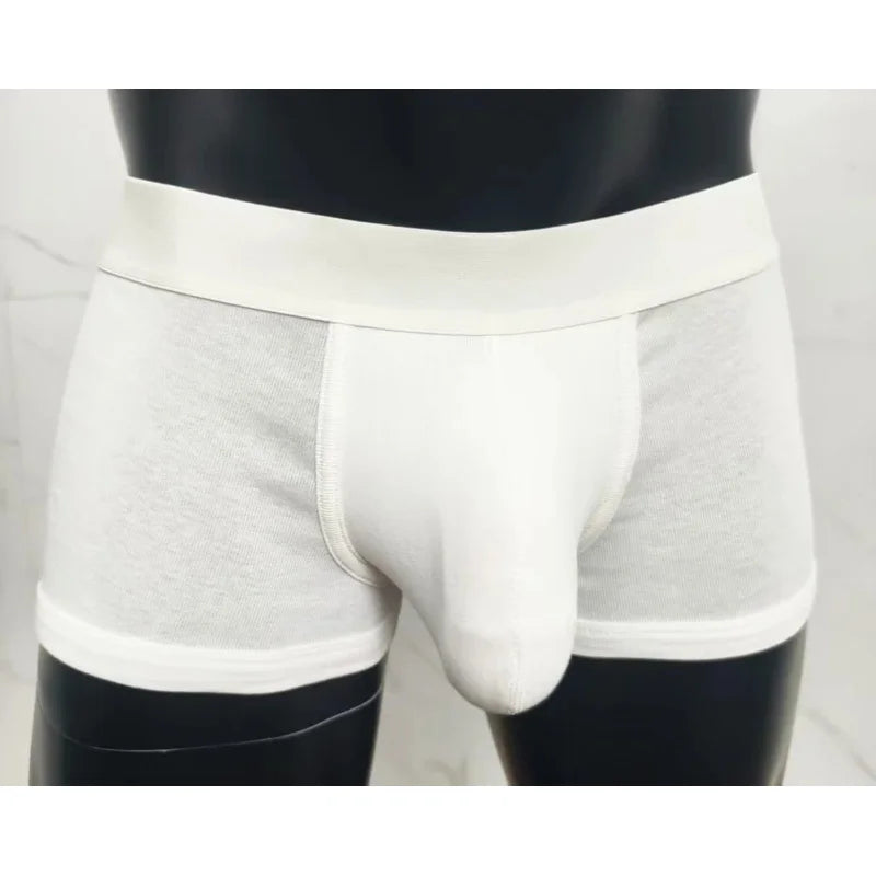 2026 New Mens Boxer Briefs with Large Pocket Cotton Breathable Sexy Underwear for Men Hot Sale Comfortable Pouch Underpants