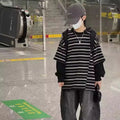 Pure Cotton Sweatshirt for Kids Loose Fit Korean Style T-Shirt Polyester Blend Summer Thin Sleeveless round Neck Unisex