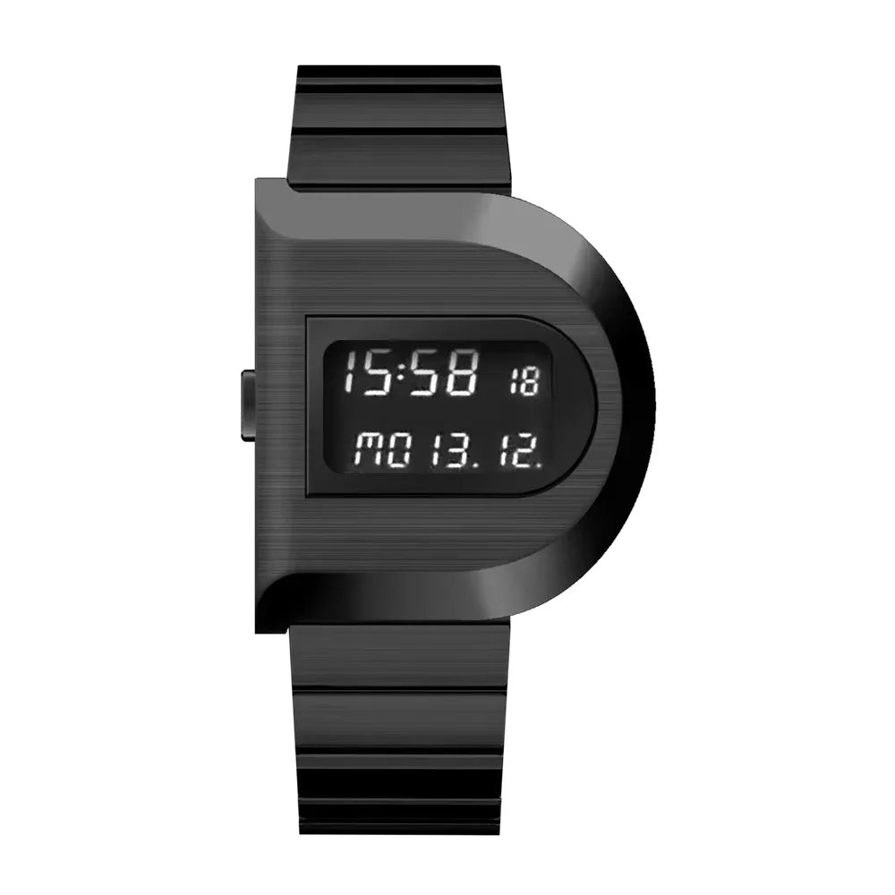 Luxury Digital Watch for Men Stainless Steel Waterproof Electronic Mens Wristwatches LED Display Sport Reloj Hombre