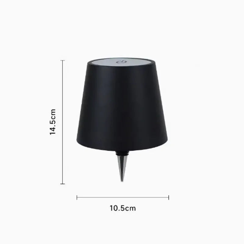 Kabellose LED Flaschenlicht-Tischlampe mit Touch