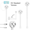In stock  Electrical Outlet Extender Plug Wall Outlet Extender Extendable Wall Socket Rotatable  Portable Power Socket