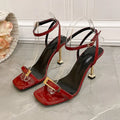 Women's High Heel Sandals Fashion Luxury Women Open Toe Sexy Party Shoes Women Ankle Buckles Dress Sandals Zapatillas De Mujer