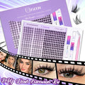 Lash Clusters Kit Eyelash Clusters Manga Fairy Individual Lashes Wispy Cluster Eyelash Extensions with Bond & Seal Lash Tweezer