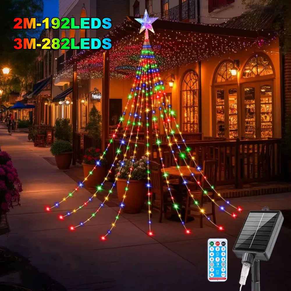 Christmas Decoration Solar String Lights 2/3M LED Star Fairy Lights Outdoor Waterproof Garden Decor Light for Wedding Holiday