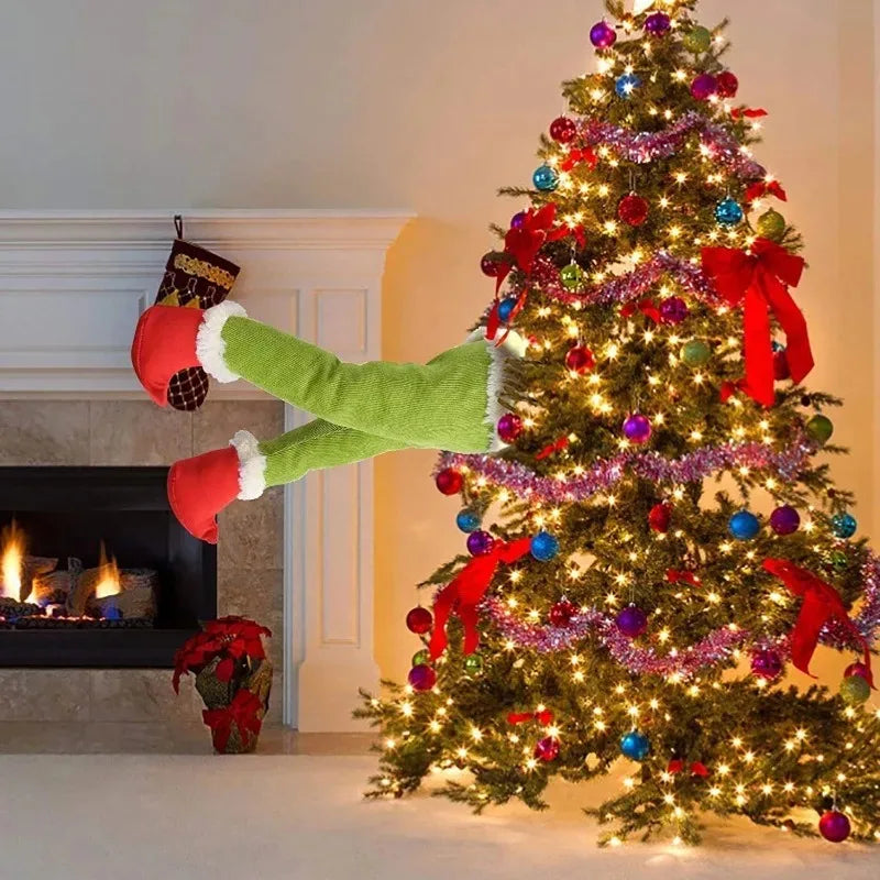 Plüsch-Weihnachtsdekoration für Türen und Weihnachtsbaum