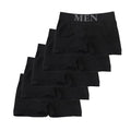 5 Pcs Men’s Boxer Briefs High Elastic Breathable Underwear Soft Cotton Stretch Shorts Comfortable Plain Color Panties