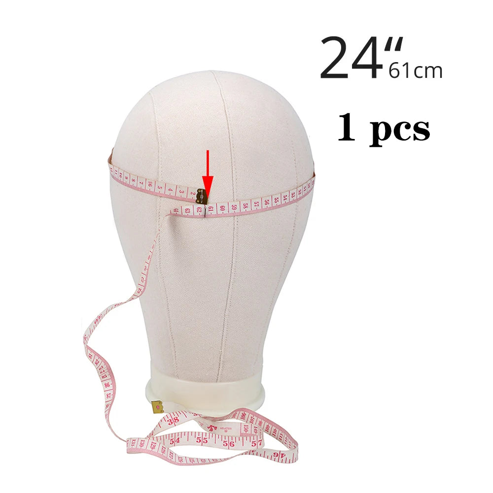 Canvas Wig Head With Mannequin Tripod For Wig Making Cosmetology Hairdressing Display Training Doll Head Adjustable Wig Stand