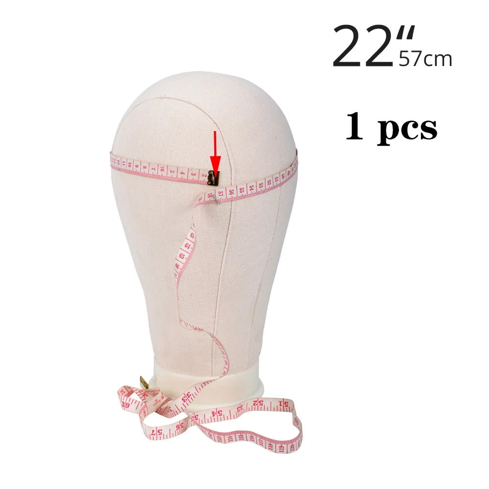 Canvas Wig Head With Mannequin Tripod For Wig Making Cosmetology Hairdressing Display Training Doll Head Adjustable Wig Stand