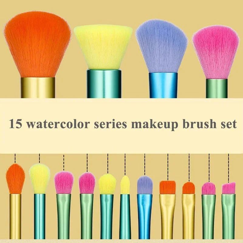 👉 Professionelles Make-up Pinsel-Set (15-teilig)