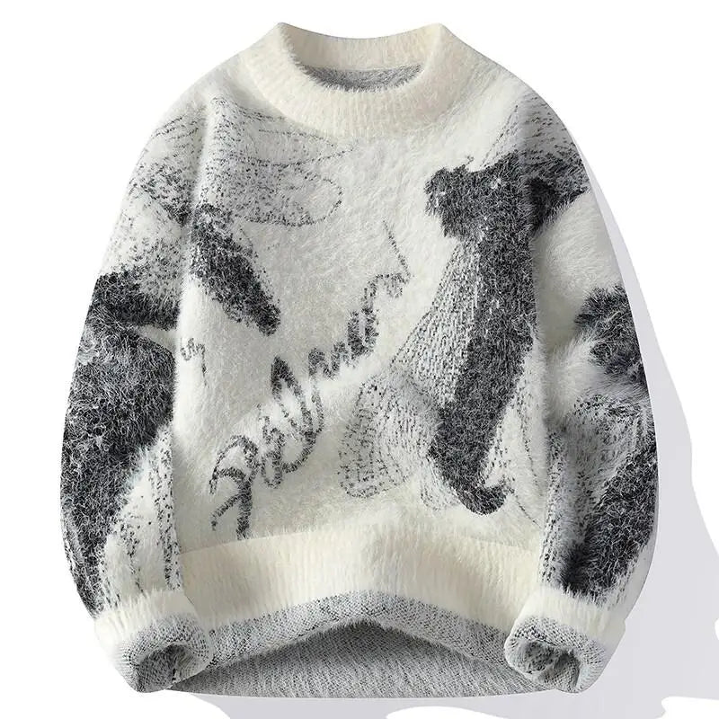 Winter Sweaters for male men thick O-neck sweater men Student youth sweaters autumn Men's wool Casual Knitwear Pullover