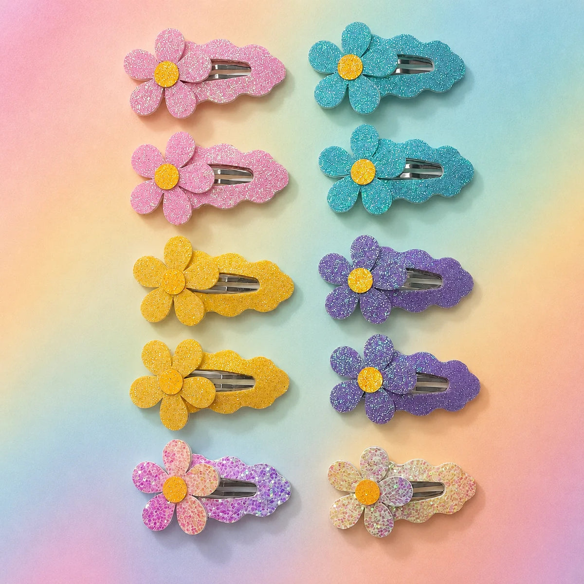 10Pcs/set Hot Cute Girls Hair Accessories Fruit BB Hair Clips Side Strawberry Hairpin Children Daily Styling Boutique Headwear