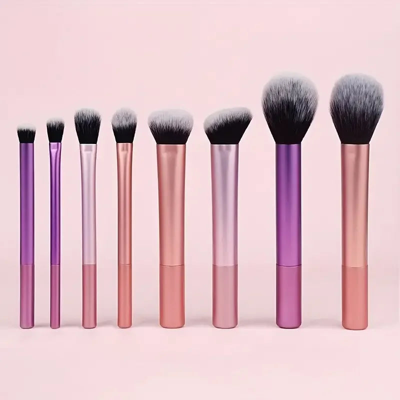 👉 Premium Make-up Pinsel-Set (8-teilig) – Roségold
