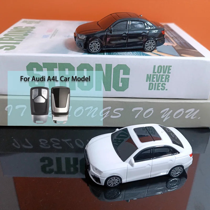 For Audi A4L Car Model for Audi A6 A5 Q7 S4 S5 S7 A4 B9 A4L 4m 8W Q5 TT TTS RS 8S Coupe Remote Smart Car Key Case Cover Keychain