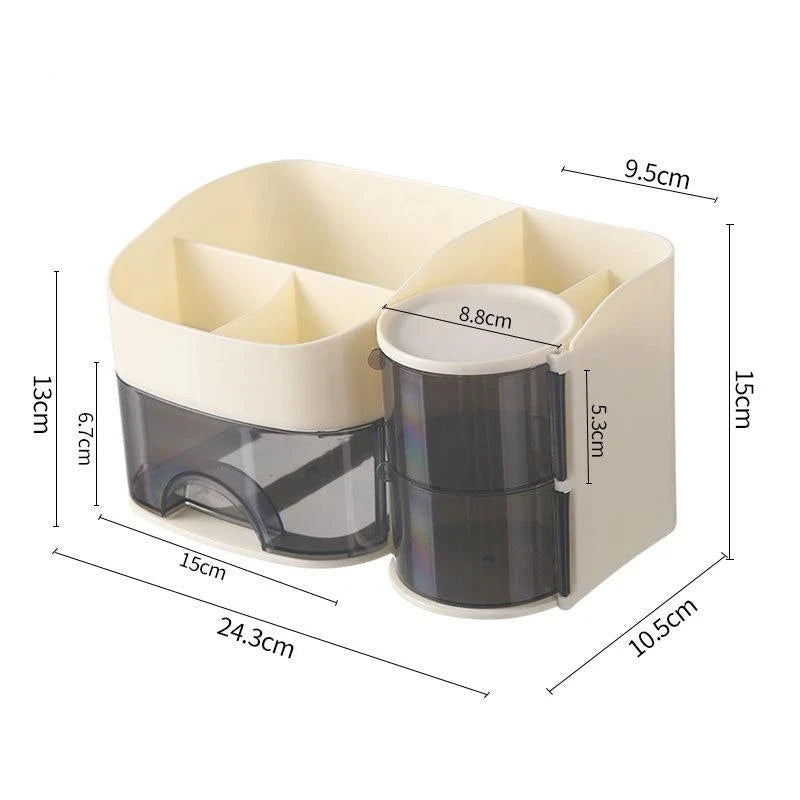 Make-up Organizer mit transparenten Schubladen