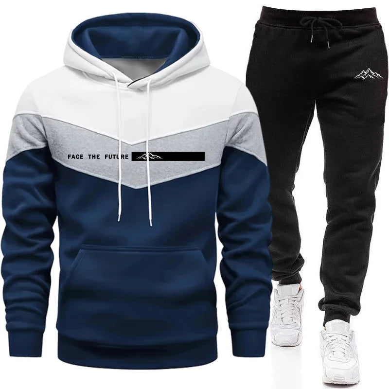 Tracksuit for Man Casual Hooded Sweatshirt Outdoors Sports Jogging Men's Clothing AutumnWinter Single Mix and Match Hoodie Pants