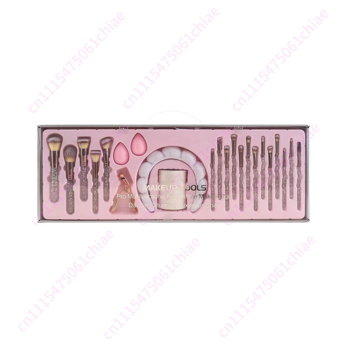 Professional 23pcs Crystal Diamond Makeup Brush Set Rhinestone MakeupBrush Set Gifts for Woman Unique Bling Glam Makeup Brushes
