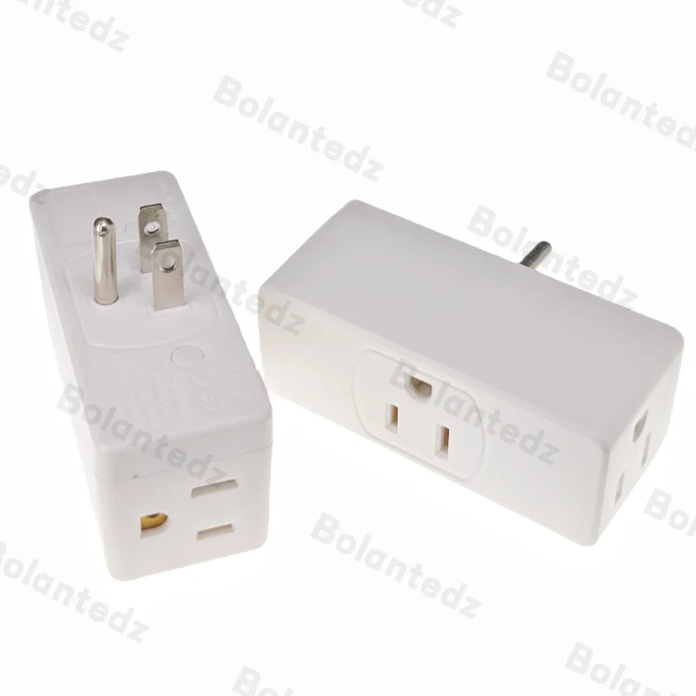 1Pc 3 Way Multi Plug Outlet Extender, Wall Outlet Expander, Small Electrical Outlet Splitter for Travel, Home, Office, Dorm