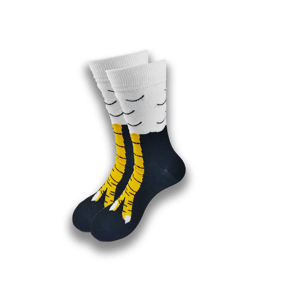 Wholesale and retail all kinds of fashion cartoon men's socks in spring and autumn wear warm and comfortable socks.