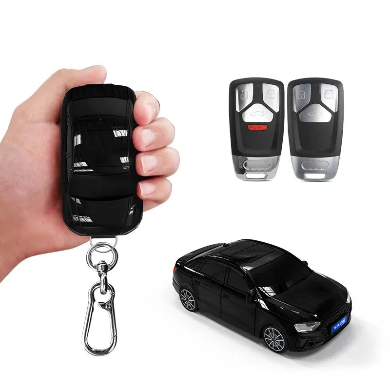 For Audi A4L Car Model for Audi A6 A5 Q7 S4 S5 S7 A4 B9 A4L 4m 8W Q5 TT TTS RS 8S Coupe Remote Smart Car Key Case Cover Keychain