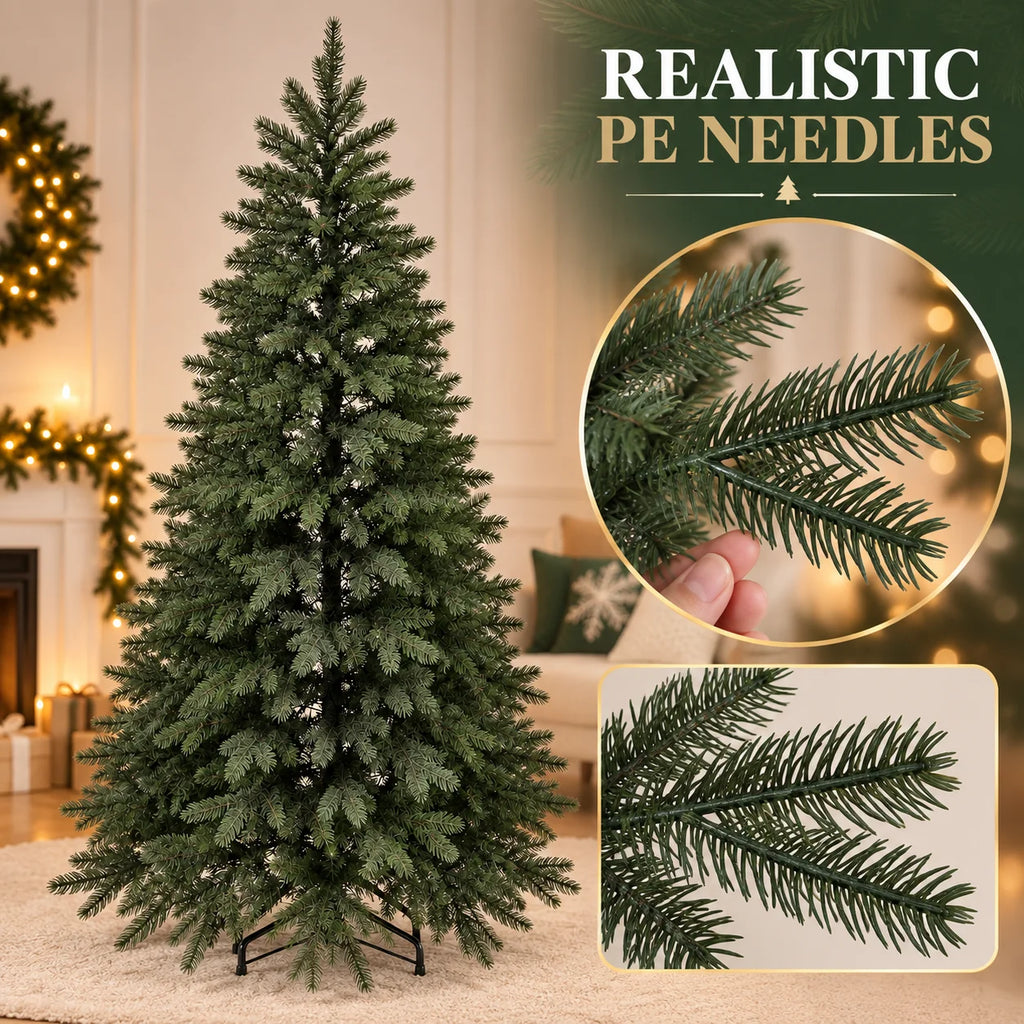 Artificial Christmas Tree 100%PE Encryption High Grade Large Green Christmas Tree 120cm-210cm Family Party Christmas Decorations