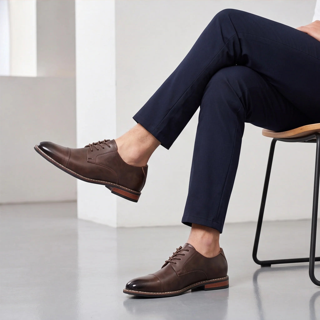 Men's Dress Shoes Formal Style Shoes For Man Business Office Style Shoes Man Dress Style Rubber Sole Lace Up
