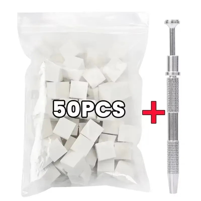 Manicure Supplies Set: Square Nail Art Sponge + Gradient Nail Brushes +Gel Polish Grab Pen- All-in-One Tools for DIY Nail Design